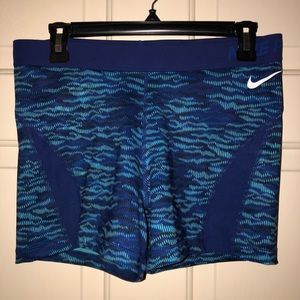 NWT!! Nike shorts. Aqua pattern.